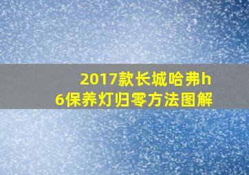 2017款长城哈弗h6保养灯归零方法图解