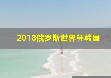 2018俄罗斯世界杯韩国