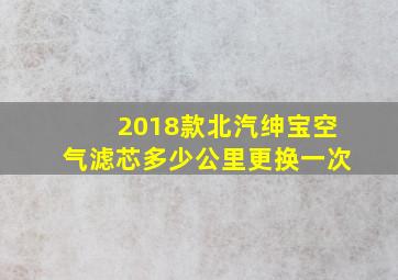 2018款北汽绅宝空气滤芯多少公里更换一次