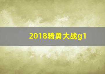 2018骑勇大战g1