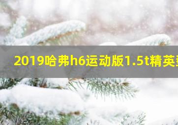 2019哈弗h6运动版1.5t精英型