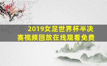 2019女足世界杯半决赛视频回放在线观看免费