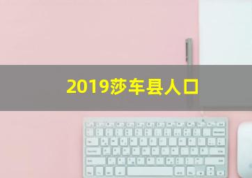 2019莎车县人口