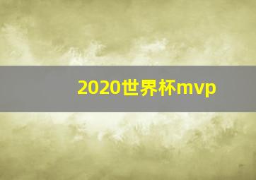 2020世界杯mvp