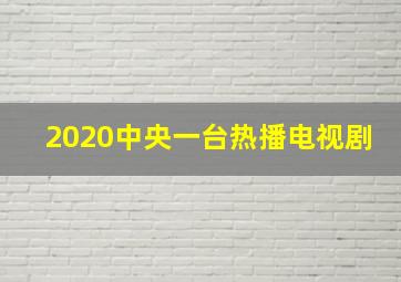 2020中央一台热播电视剧