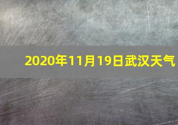 2020年11月19日武汉天气