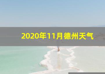 2020年11月德州天气