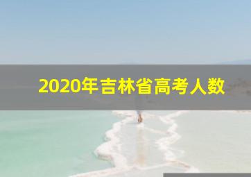 2020年吉林省高考人数