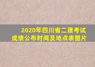 2020年四川省二建考试成绩公布时间及地点表图片