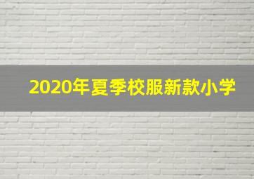 2020年夏季校服新款小学