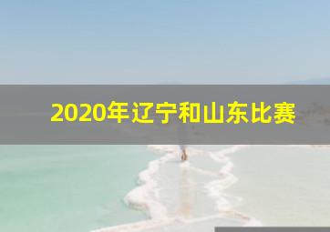 2020年辽宁和山东比赛