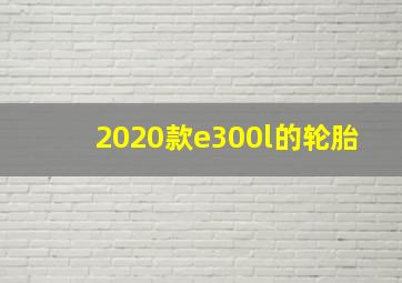 2020款e300l的轮胎