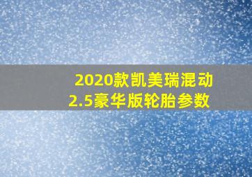 2020款凯美瑞混动2.5豪华版轮胎参数