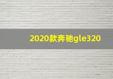 2020款奔驰gle320