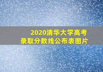 2020清华大学高考录取分数线公布表图片