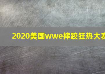 2020美国wwe摔跤狂热大赛