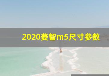 2020菱智m5尺寸参数