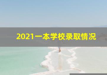 2021一本学校录取情况