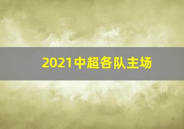 2021中超各队主场