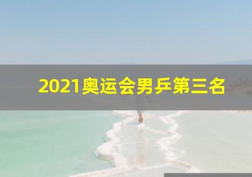 2021奥运会男乒第三名