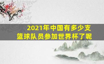 2021年中国有多少支篮球队员参加世界杯了呢