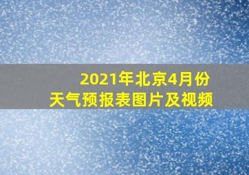 2021年北京4月份天气预报表图片及视频