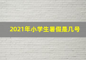 2021年小学生暑假是几号