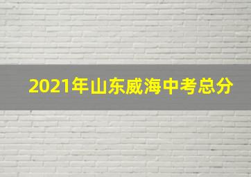 2021年山东威海中考总分