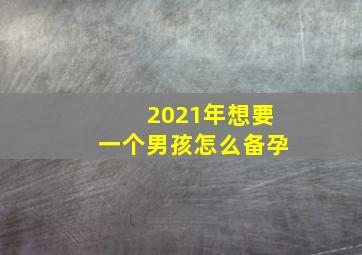 2021年想要一个男孩怎么备孕