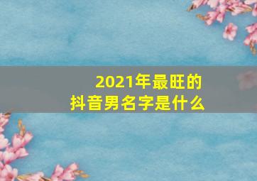 2021年最旺的抖音男名字是什么