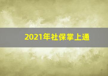 2021年社保掌上通