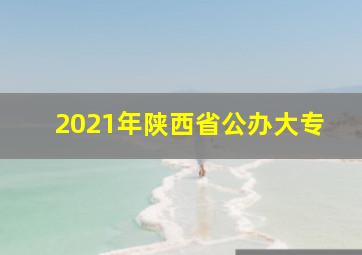 2021年陕西省公办大专