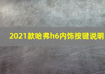 2021款哈弗h6内饰按键说明