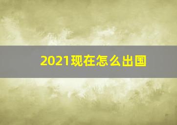 2021现在怎么出国