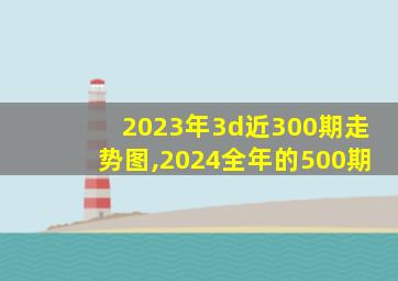 2023年3d近300期走势图,2024全年的500期