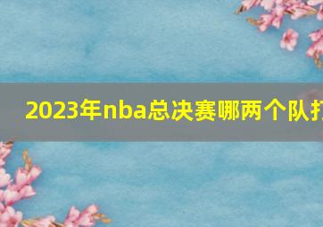 2023年nba总决赛哪两个队打