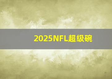 2025NFL超级碗