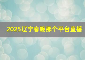 2025辽宁春晚那个平台直播