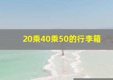 20乘40乘50的行李箱