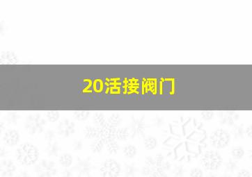 20活接阀门