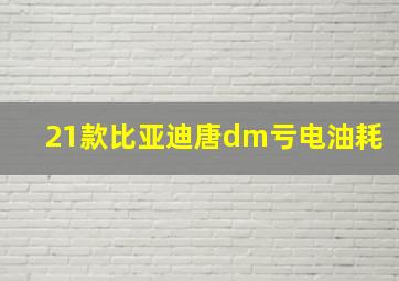 21款比亚迪唐dm亏电油耗