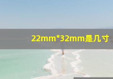 22mm*32mm是几寸