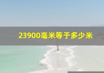 23900毫米等于多少米