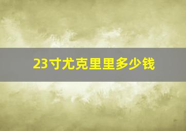 23寸尤克里里多少钱