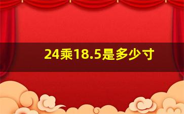 24乘18.5是多少寸