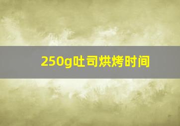 250g吐司烘烤时间