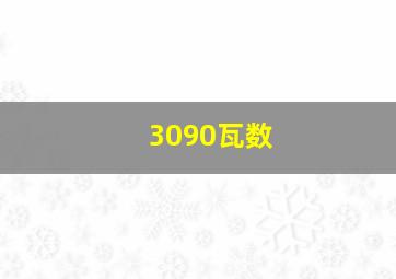 3090瓦数