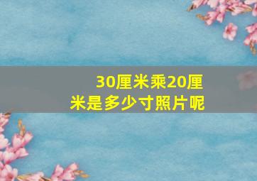 30厘米乘20厘米是多少寸照片呢