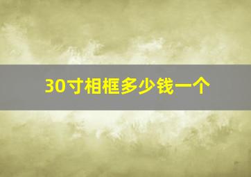 30寸相框多少钱一个