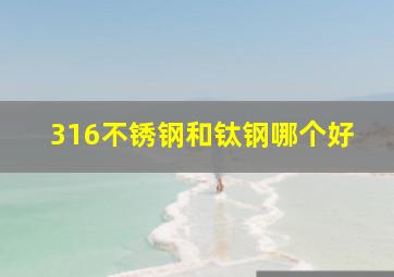 316不锈钢和钛钢哪个好